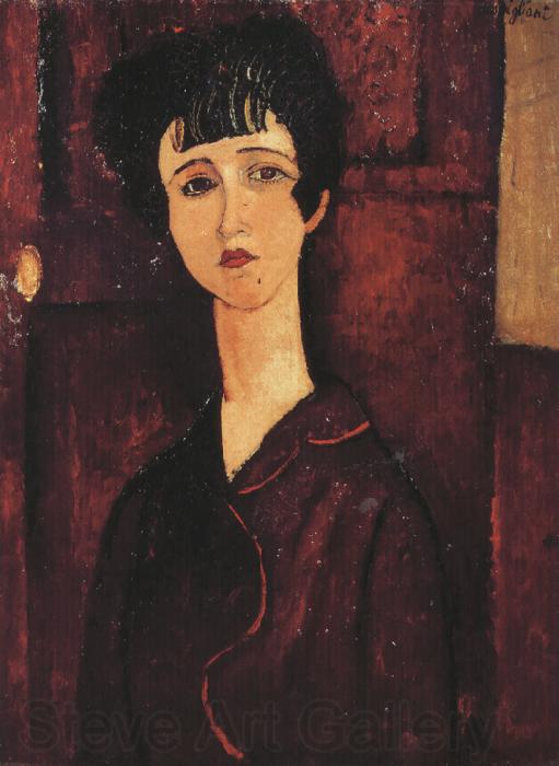 Amedeo Modigliani Portrait of a Girl (mk39) Norge oil painting art